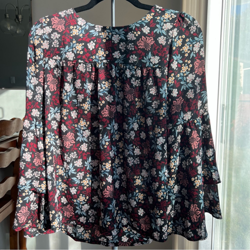 Loft Flowy Floral Blouse